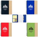 SH6107 Small Spiral Notebook With Sticky Notes And Flags And Custom Imprint